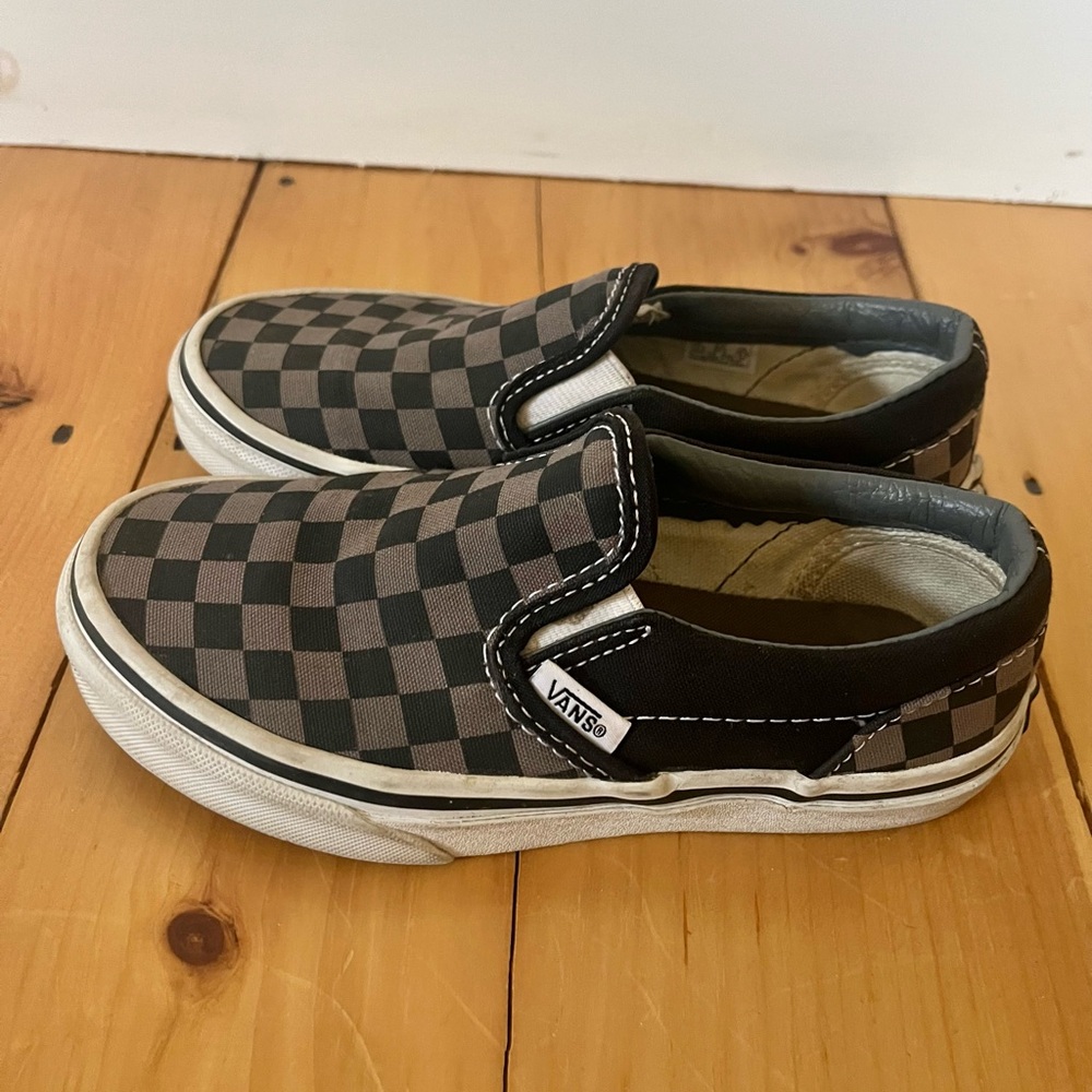Vans Kids Checkered Slip-On Shoes